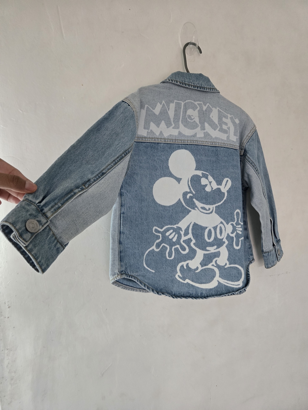 Zara Disney Mickey Mouse Light Blue Denim Jacket for Kids